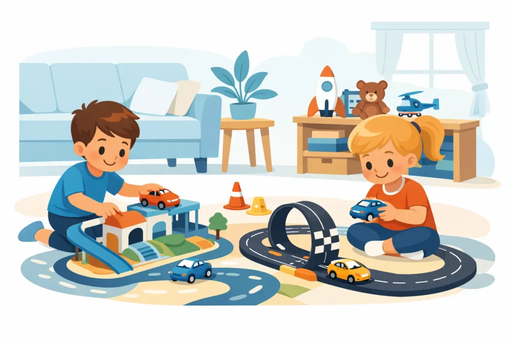 Juegos de coches para niños pequeños en casa